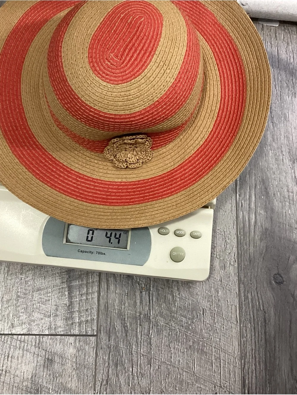 Janie And Jack Striped Straw Sun Hat Size 2T-3T